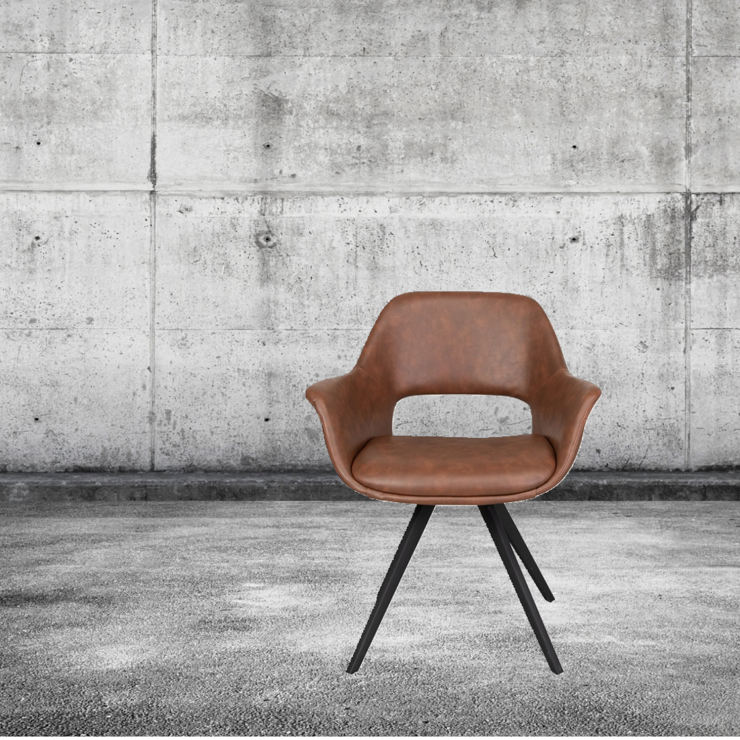 House of Sander Fenja spisebordstol cognac PU