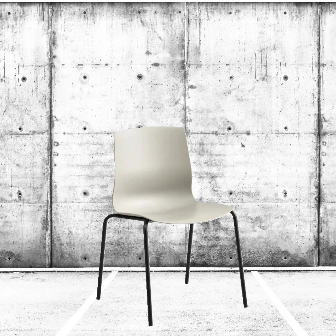 Lexpo Plast stol Liv stone/Sort Lexpo Plast stol Liv stone/Sort