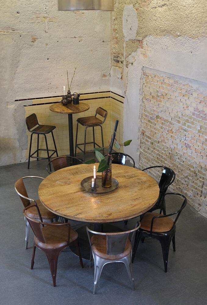 Trademark Jack plankebord – Ø140 – inkl. Metalfarvet fod. Trademark Jack plankebord – Ø140 – inkl. Metalfarvet fod.