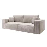Hundevad Eva sovesofa – fløjl Beige 3 Pers.