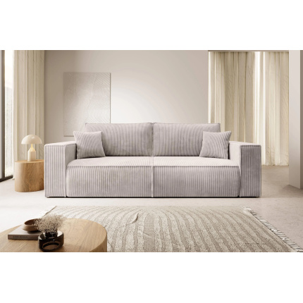 Hundevad Eva sovesofa – fløjl Beige 3 Pers.