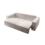 Hundevad Eva sovesofa – fløjl Beige 3 Pers.