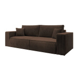 Hundevad Eva sovesofa – fløjl brun 3 Pers.