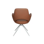 Hundevad Isak stol i cognac læder – Blank returdrej stel