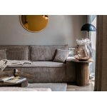 Hundevad Eva sovesofa – fløjl lys brun 3 Pers.