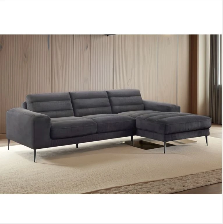 Hundevad Chaise sofa Texas Højrerevendt – sort Charcoal Hundevad Chaise sofa Texas Højrerevendt – sort Charcoal